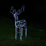 Stockholm Christmas Lights Motif LED Tubelight Standing Reindeer Multi