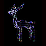 Stockholm Christmas Lights Motif LED Tubelight Standing Reindeer Multi