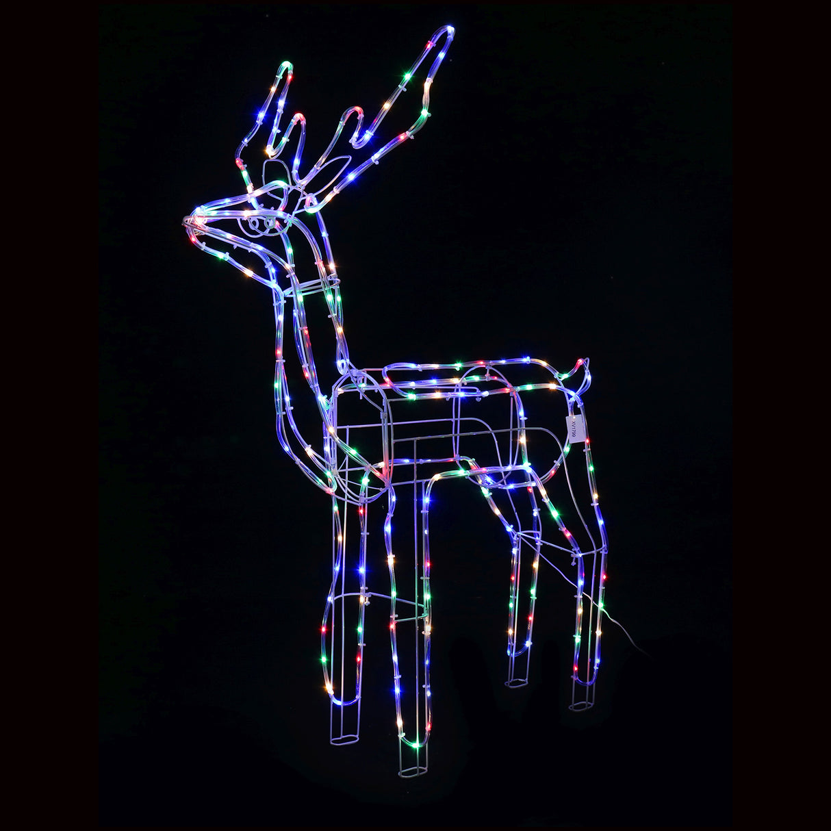 Stockholm Christmas Lights Motif LED Tubelight Standing Reindeer Multi