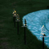 Stockholm Christmas Lights Solar Path LED Tree Warm White 5pc