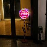 Stockholm Christmas Lights Path LED Santa Stop Sign Multi