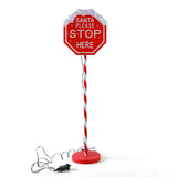 Stockholm Christmas Lights Path LED Santa Stop Sign Multi