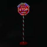 Stockholm Christmas Lights Path LED Santa Stop Sign Multi