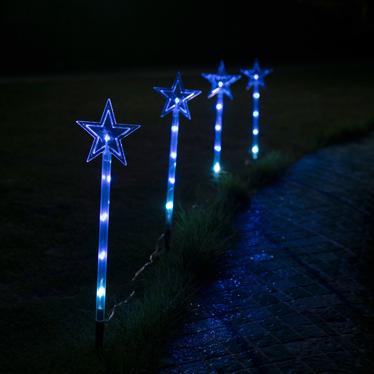 Stockholm Christmas Lights Path LED Star Smart RGB 4pc