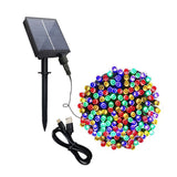 Stockholm Christmas Lights Solar USB 300 LED String Multi