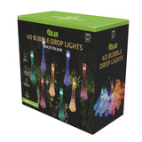 Stockholm Christmas Lights Solar LED String Bubble Multi