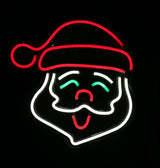 Stockholm Christmas Lights Motif LED Santa Face Plaque USB Acrylic