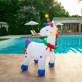 Stockholm Airpower Christmas Unicorn RGB Inflatable 1.8M