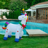 Stockholm Airpower Christmas Unicorn RGB Inflatable 1.8M