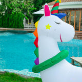 Stockholm Airpower Christmas Unicorn RGB Inflatable 1.8M