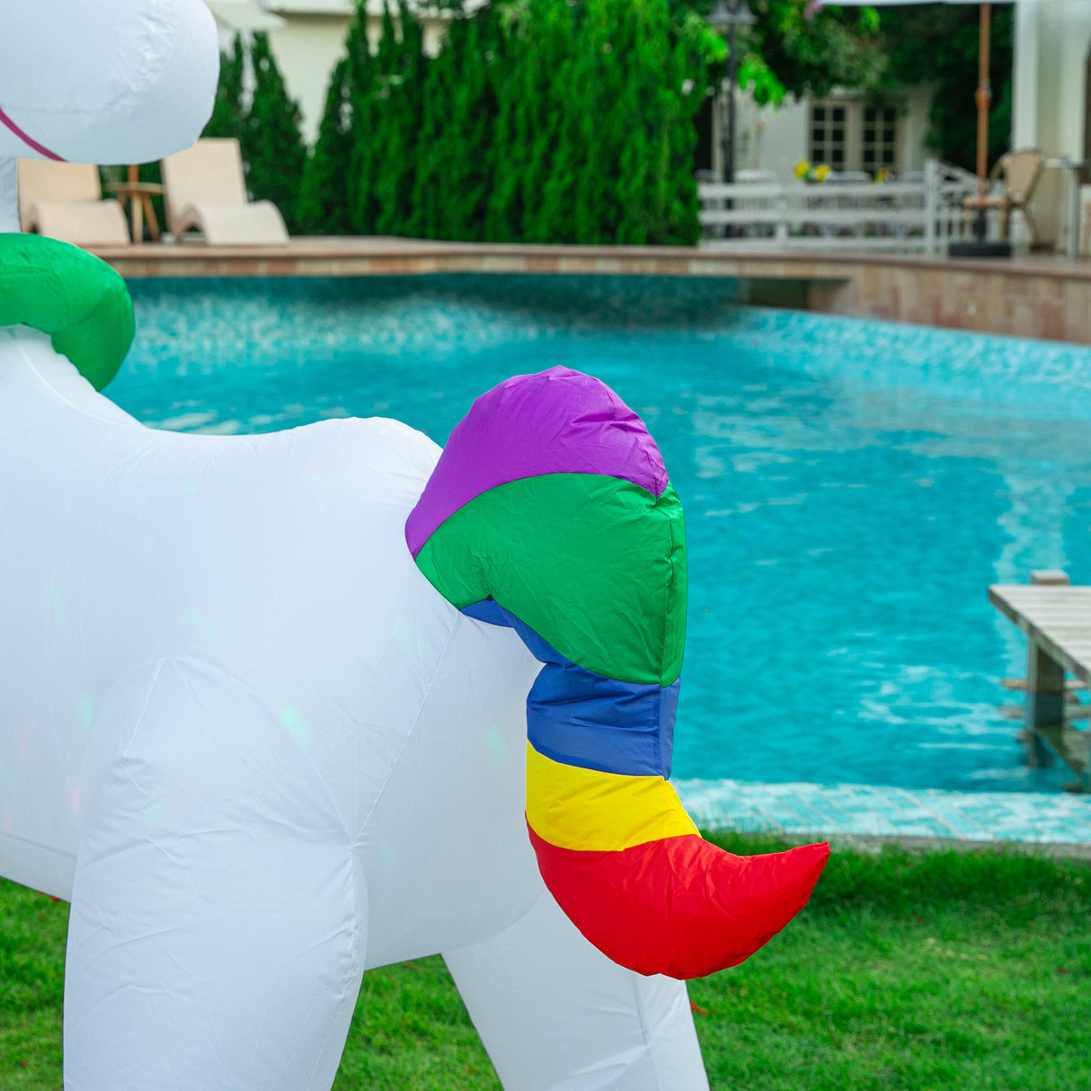 Stockholm Airpower Christmas Unicorn RGB Inflatable 1.8M