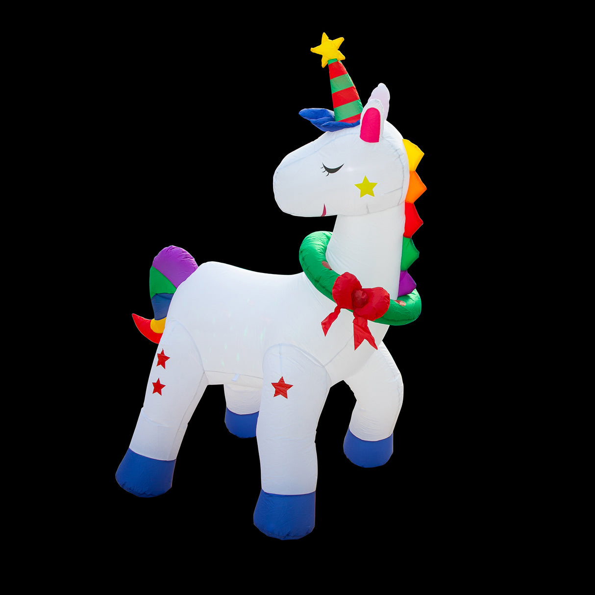 Stockholm Airpower Christmas Unicorn RGB Inflatable 1.8M