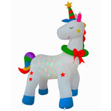 Stockholm Airpower Christmas Unicorn RGB Inflatable 1.8M