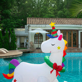 Stockholm Airpower Christmas Unicorn RGB Inflatable 1.8M