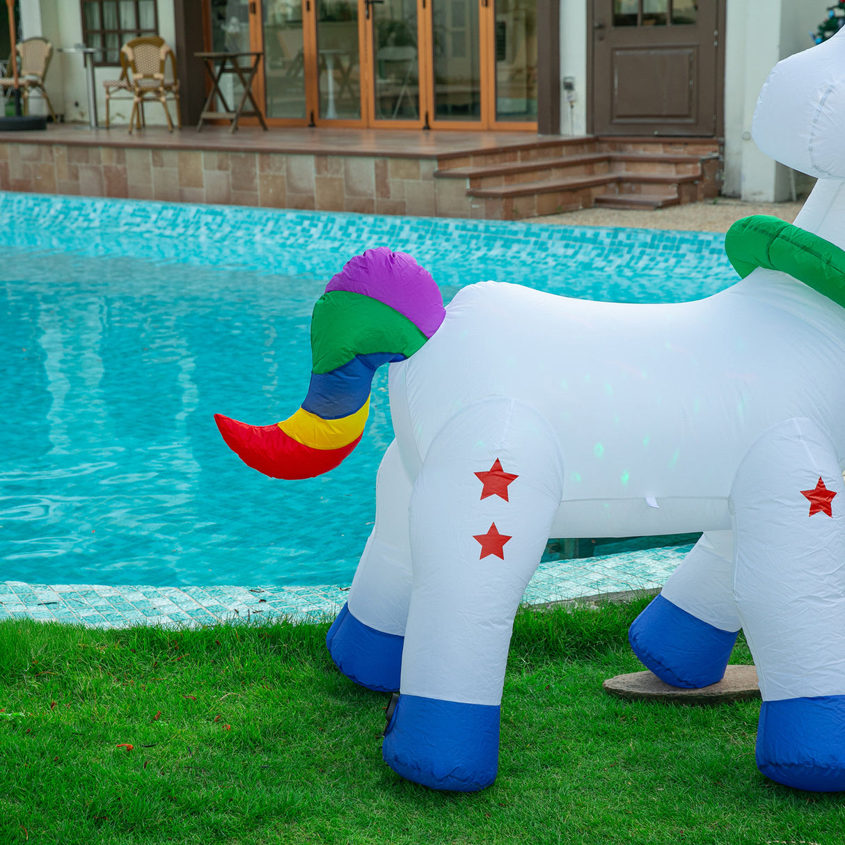 Stockholm Airpower Christmas Unicorn RGB Inflatable 1.8M