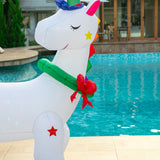 Stockholm Airpower Christmas Unicorn RGB Inflatable 1.8M