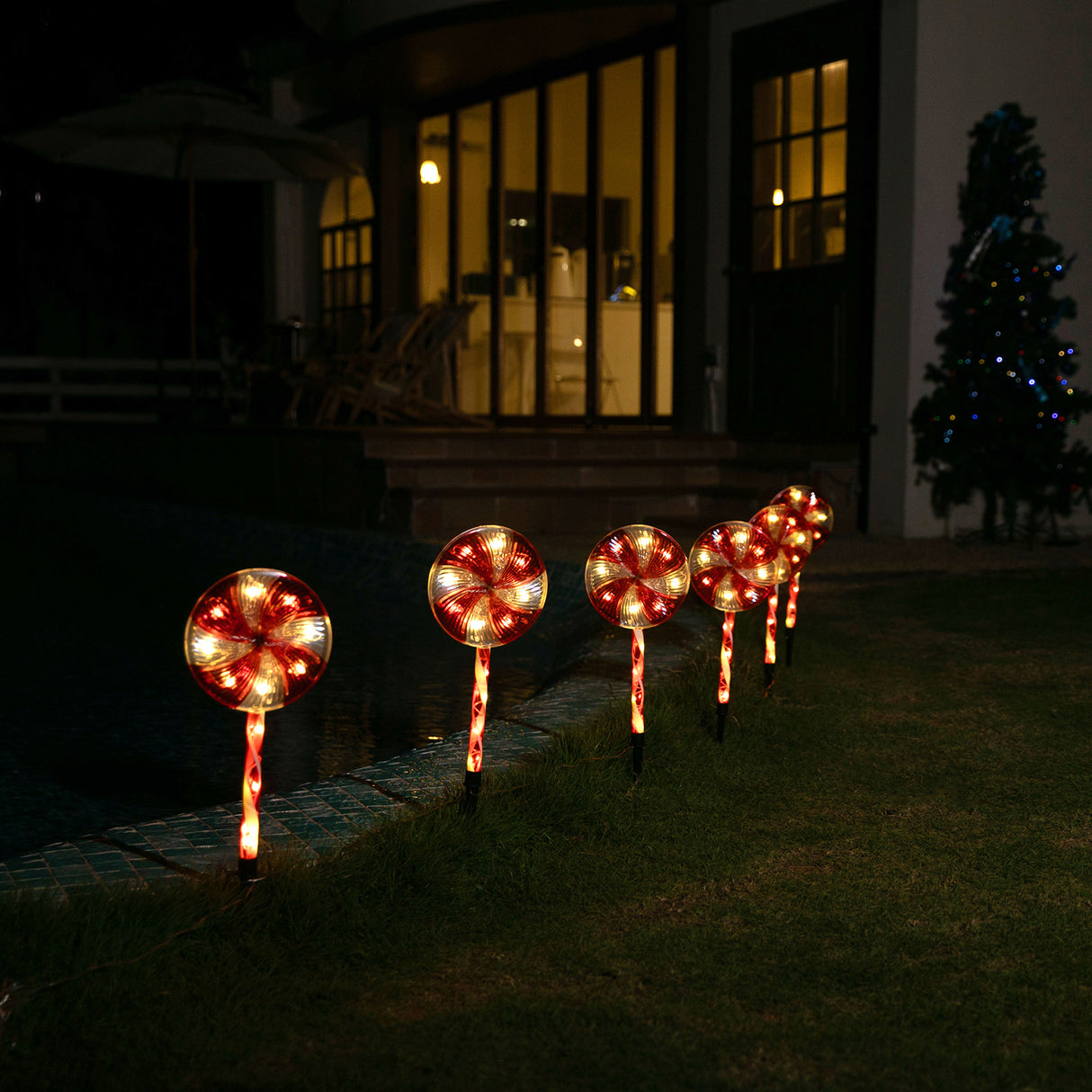 Stockholm Christmas Lights Path LED Lollipop Warm White 6pc