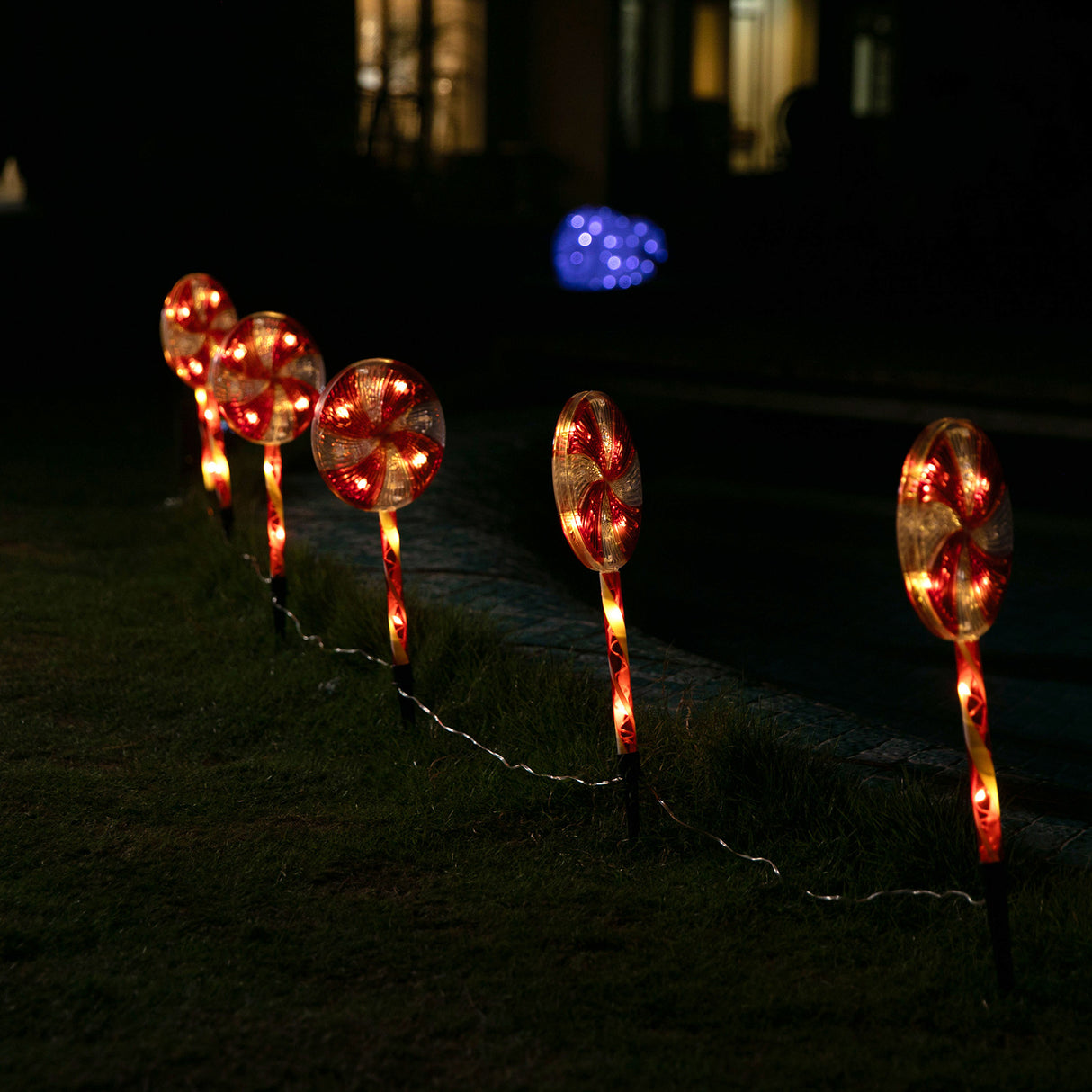 Stockholm Christmas Lights Path LED Lollipop Warm White 6pc