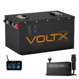 BUNDLE DEAL - VoltX 48V 100Ah LiFePO4 Golf Cart Battery + 58.4V 25A Yamaha G19 & G22 Charger