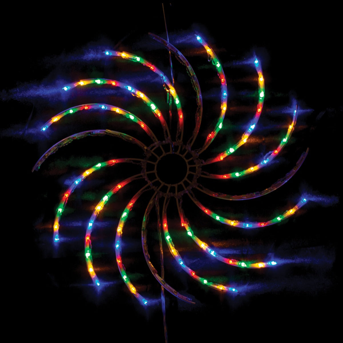 Stockholm Christmas Lights LED Spinning Light 100pc Multicolour Flashing Diameter 50cm