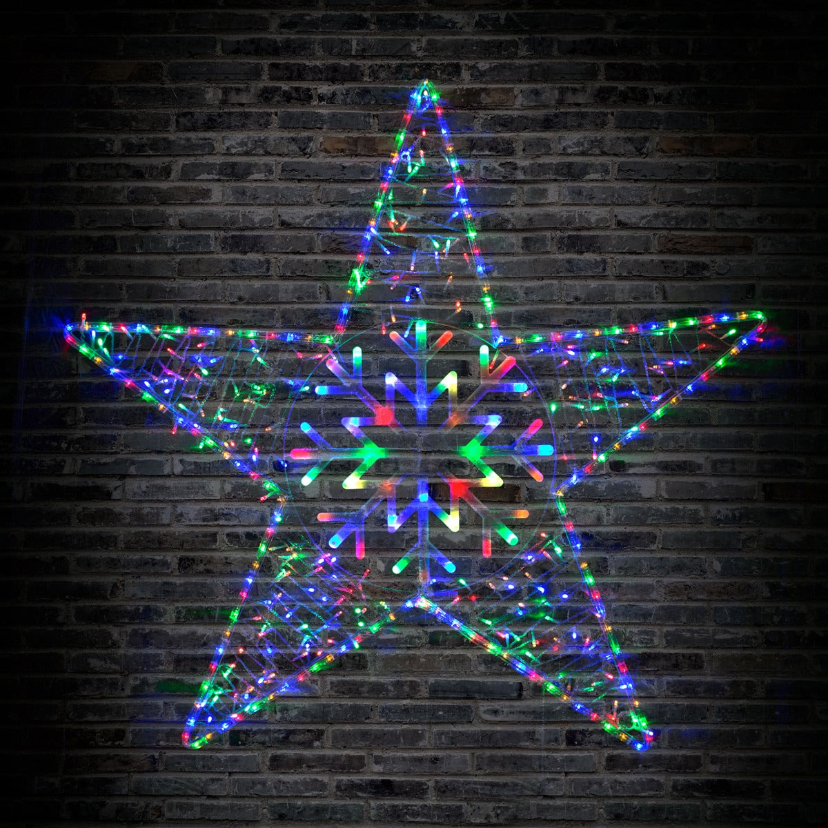 Stockholm Christmas Lights LED Ropelight Star Snowflake Fairy Lights 105cm