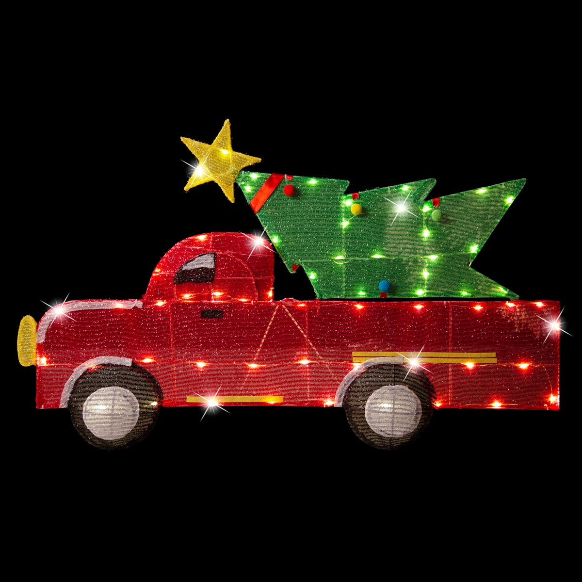 Stockholm Christmas Lights LED Light Pick-up Truck Mesh Tinsel Decor