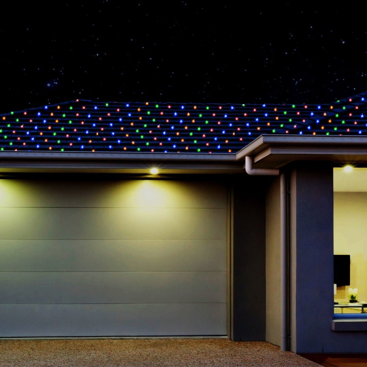 Stockholm Christmas Lights Xmas Net Light 720 LEDs Multi Colour Outdoor Decor