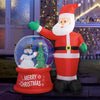 Stockholm Christmas Lights Xmas Inflatable Airpower Santa w/Snowing Glowbe 160cm